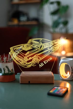 3d Klasik Araba 16 Renk Gece Lambası