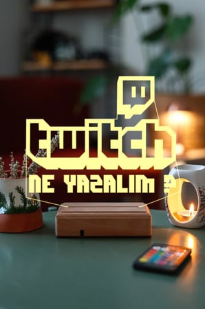 Kişiye Özel Twitch Gece Lambası