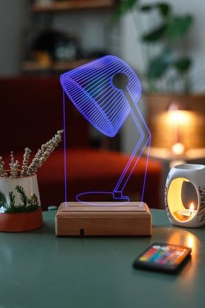 Masa Lambası 3d 16 Renk Gece Lambası
