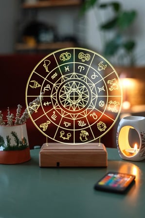 3d Astroloji Burçlar 16 Renk Gece Lambası