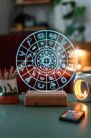 3d Astroloji Burçlar 16 Renk Gece Lambası