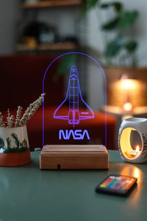 Nasa Roket 16 Renk Gece Lambası