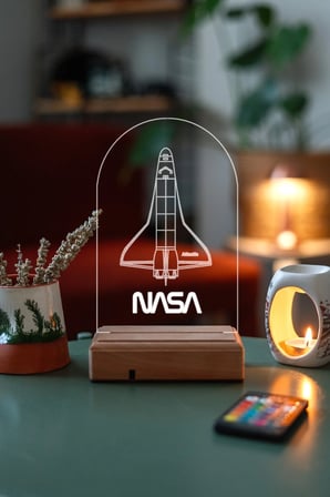 Nasa Roket 16 Renk Gece Lambası