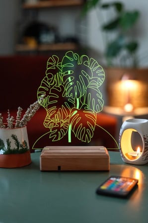 Deve Tabanı Ev Dekorasyonu 3d 16 Renk Kumandalı Gece Lambası