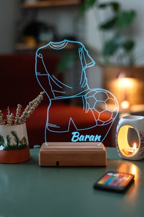 Hediyelikk Forma Ve Futbol Topu Led Masaüstü Ve Gece Lambası
