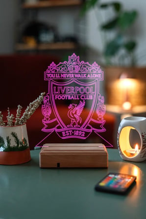 Liverpool Logo Hediye 16 Renk Gece Lambası