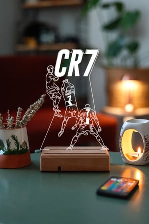Cristiano Ronaldo Cr7 Hediye 16 Renk Kumandalı Gece Lambası