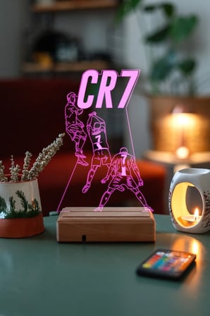 Cristiano Ronaldo Cr7 Hediye 16 Renk Kumandalı Gece Lambası