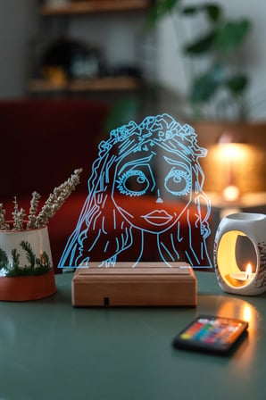 Ölü Gelin Corpse Bride Emilly Watson 16 Renk Gece Lambası