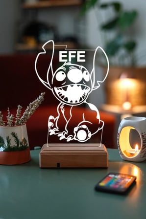 3d Stitch Masaüstü 16 Renkli Kumandalı Led Lamba