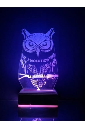 Fantastik Baykuş 3d 16 Renk Gece Lambası