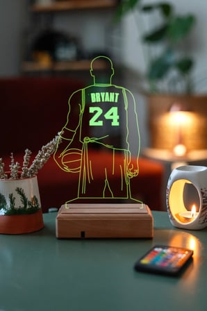 3d Kobe Bryant 16 Renkli Gece Lambası