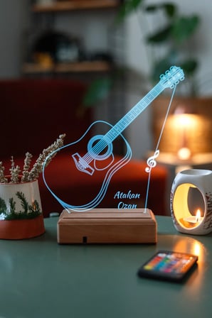 Akustik Gitar Hediye Gece Lambası