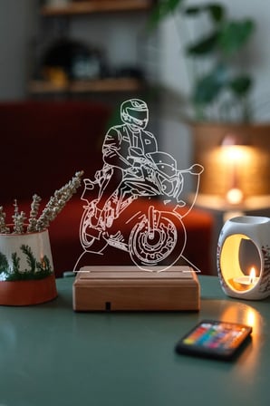 Motor Sevenlere Hediye 16 Renk Kumandalı Gece Lambası