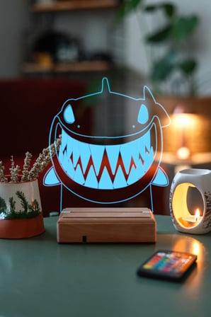 6ix9ine Gooba Shark Gece Lambası 3d 16 Renk