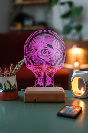 All Seeıng Eye Gece Lambası 3d 16 Renk