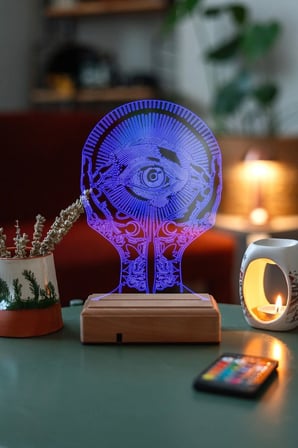 All Seeıng Eye Gece Lambası 3d 16 Renk