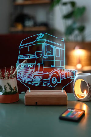 Kişiye Özel TIR 3D Led Lamba