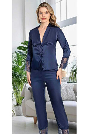 Kutulu Çeyizlik Saten Dantelli Altılı Set-370