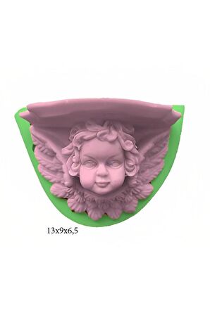 Melek Figürleri Silikon Şeker Hamuru Dekor, Sabun, Saksı Ve Mum Kalıbı