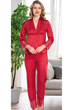 Kutulu Çeyizlik Saten Dantelli Altılı Set-370