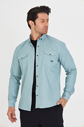 Slim Fit Erkek Kot Gömlek