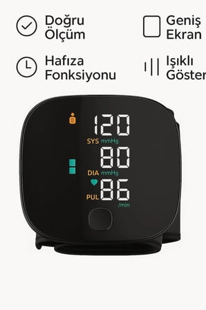 Otomatik Koldan Tansiyon Aleti Kol Manşonlu Dijital Nabız ve Tansiyon Ölçer