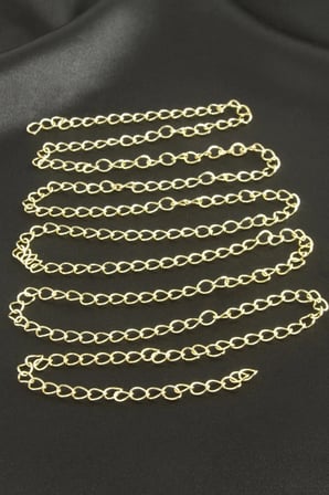 4 mm Oval Zincir 1 metre