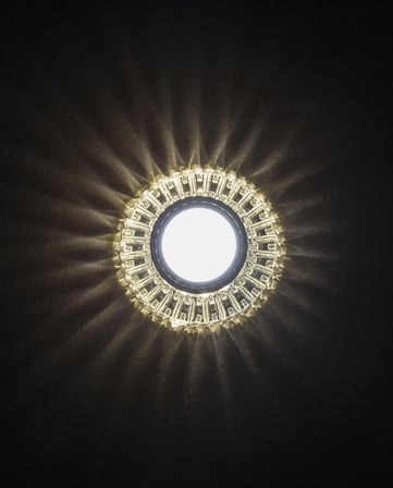 NOAS YL65 1727 Troya Led Çerçeveli 4000K Kristal Cam Spot Kasa - Priz ve Anahtar İçin Uyumlu Çerçeve