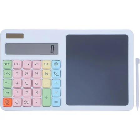 12 Haneli Hesap Makinesi - LCD Yazı Tahtalı - Dijital Kalemli