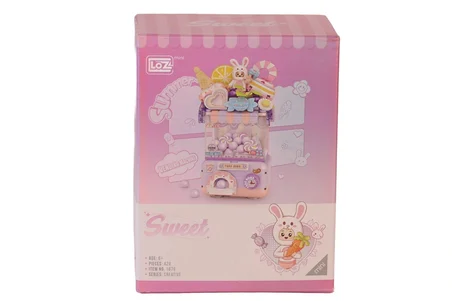 LZ1679 LOZ  Sevimli Gashapon Makineleri MOR  BLOCK OYUNCAK 428 PRÇ