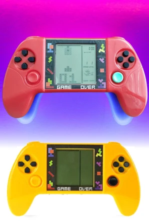 Taşınabilir Tetris Oyun Konsolu Renkli Retro Oyun Aleti Çocuklar İçin Eğlenceli Mini Konsol