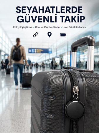 Akıllı Bluetooth Takip Cihazı AirTag Apple ve Android Uyumlu