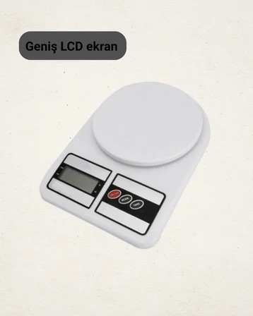 LCD Ekranlı Yüksek Hassasiyetli Dijital Mutfak Terazisi Yeni Nesil