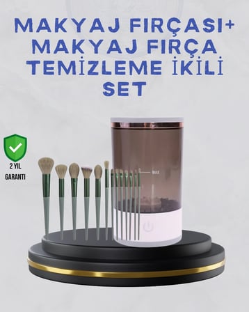 Makyaj Fırçası ve Elektrikli Fırça Temizleyici Kampanya Paketi
