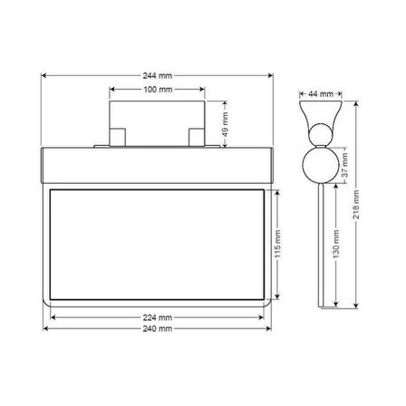 Arsel Sfs SFS20-3-L Acil Çıkış Yönlendirme Armatürü Şebekeden Yanan 8xF LED