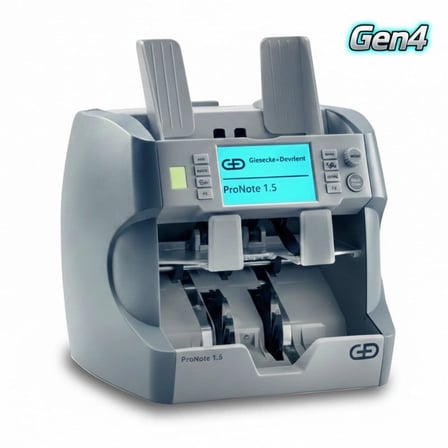 Giesecke+Devrient ProNote 1.5 Gen4 Banknot Sayma Makinesi, 25 Ülke Para Birimi Sayar