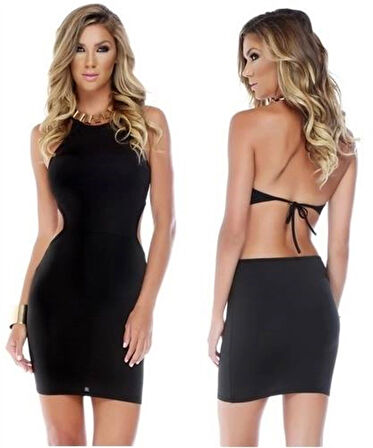 TP101285 Özel Kesim Mini Elbise