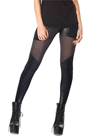 TP101299 Transparan Detaylı Parlak Tayt