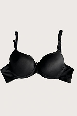 Mikro Kumaş Push Up Dolgulu Balenli Günlük Tek Destekli Sütyen