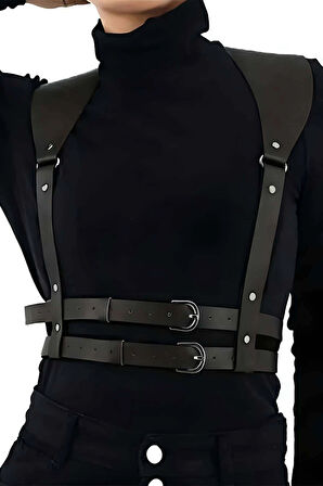 Omuzdan Askılı Ayarlanabilir Şık Deri Kemer - APFT966