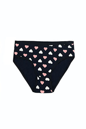 Büyük Beden Pamuklu Likralı Karışık Renkli 3'lü Külot