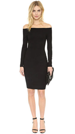 TP101298 Uzun Kollu Straplez Elbise