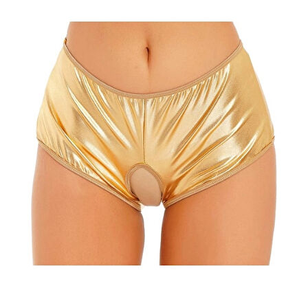 Fantezi Altın Özel Bölgeleri Açık Parlak Külot 0050