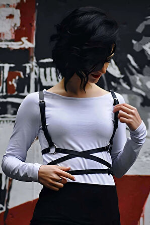Uzun ve Bele Dolamalı Şık Harness - APFT172