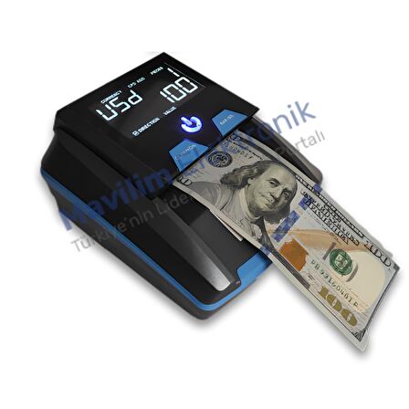 Bill Counter AL-130 F9 Mavi SahtePara Kontrol Makinesi 9 Ülke Parası