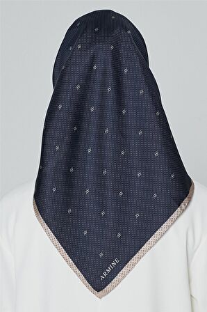 Armine Özel Nostalji Serisi Twill İpek Eşarp Modelleri 8259D-09