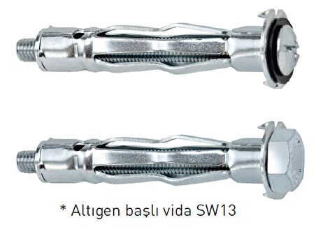 Mea 9438HRM 4-38 Metal Boşluk Dübeli