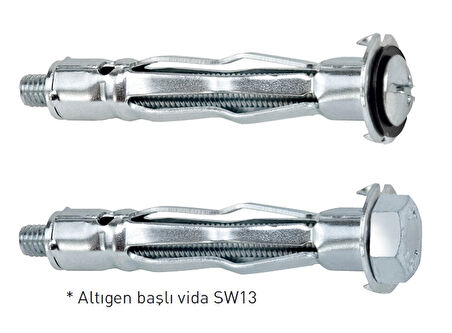 Mea 9632HRM 6-32 Metal Boşluk Dübeli