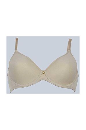 Kadın Bej Toparlayıcı Fanetta Taşlı Soft Cup Sütyen